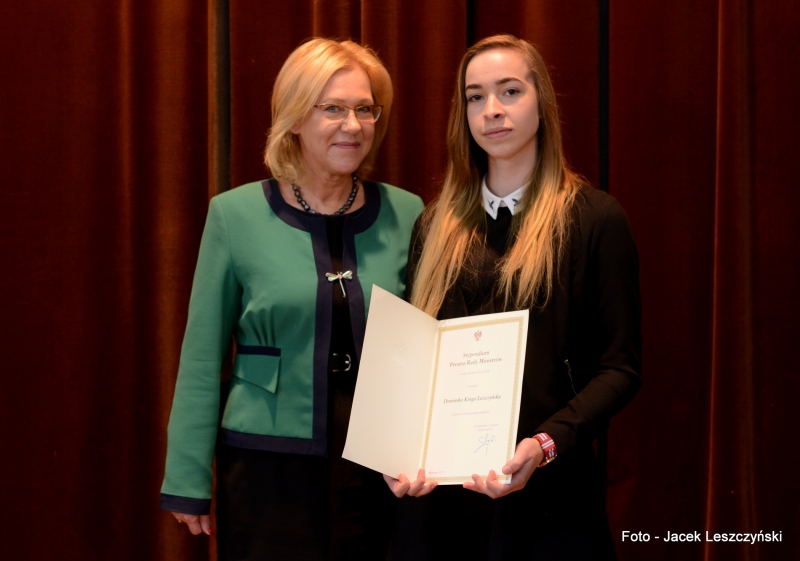 Stypendium Prezesa Rady Ministrów dla uczennicy z zielonki