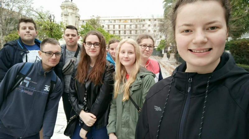 Uczniowie Jedynki na praktykach zawodowych w Sewilli