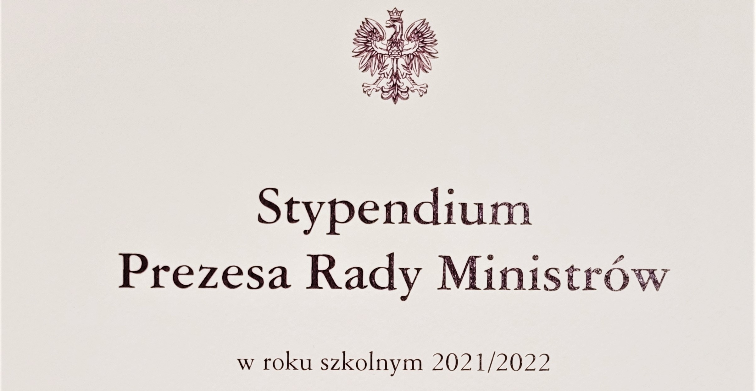 Stypendia Premiera dla naszych uczniów