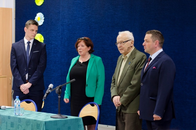 Kawaler Orderu Virtuti Militari z wizytą w ZSP nr 1 w Brzesku