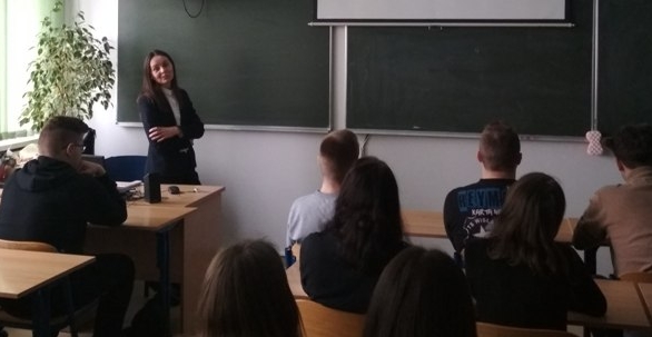 Spotkanie ekonomistów z Technikum im J. Piłsudskiego w ramach programu BAKCYL.