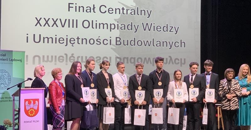Szymon Jędryka z ZSTiB - laureatem Olimpiady Wiedzy i Umiejętności Budowlanych