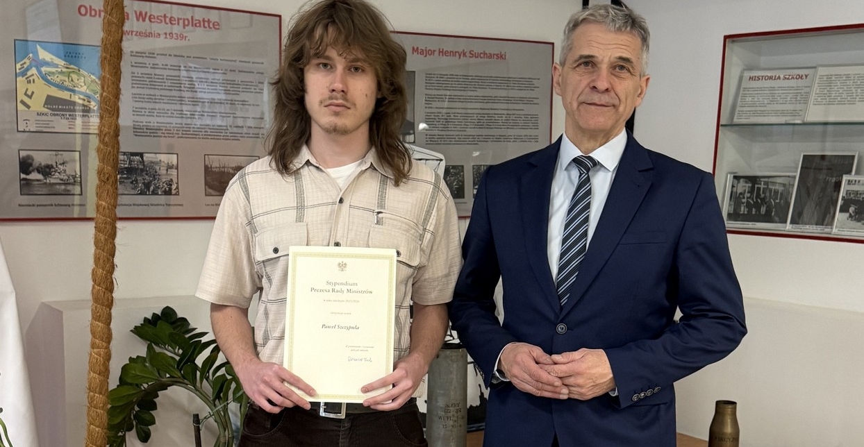 Stypendium Prezesa Rady Ministrów dla ucznia ZSTiB