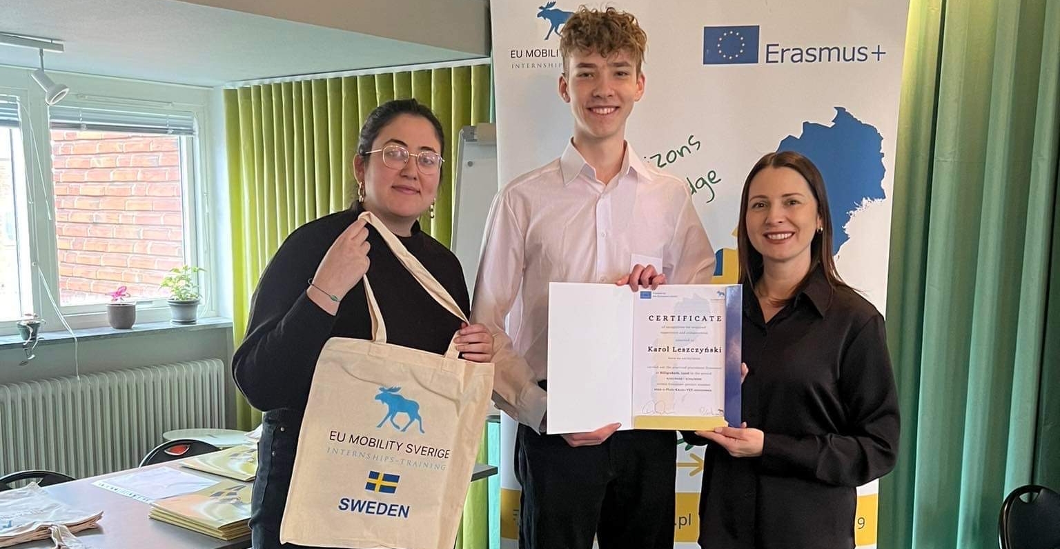 Praktyka zawodowa uczniów z Zielonki w Szwecji
