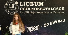 Zdolna poetka z Kopernika!