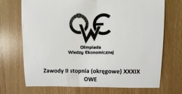 Uczeń Technikum im. J. Piłsudskiego w Brzesku w II etapie XXXIX Olimpiady Wiedzy Ekonomicznej