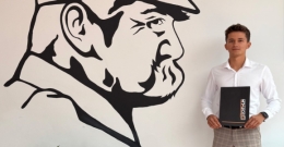 Stypendyści Starosty Powiatu Brzeskiego z Technikum im. J. Piłsudskiego w Brzesku