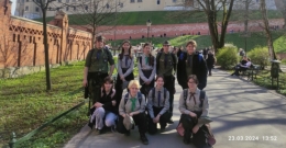 Harcerze z Technikum im. J. Piłsudskiego w Brzesku na Święcie Chorągwi Krakowskiej 2024